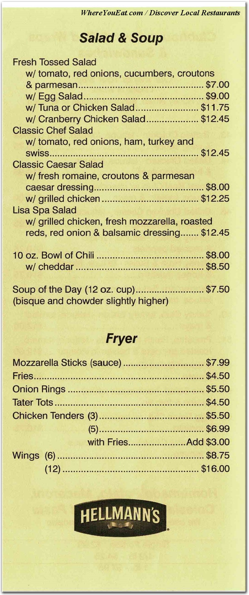 menu image