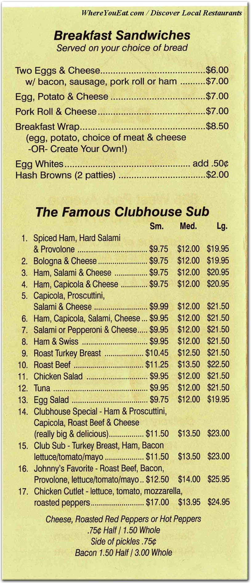 menu image