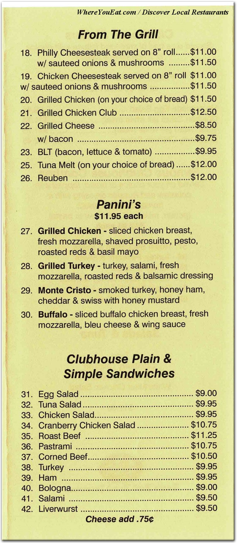 menu image