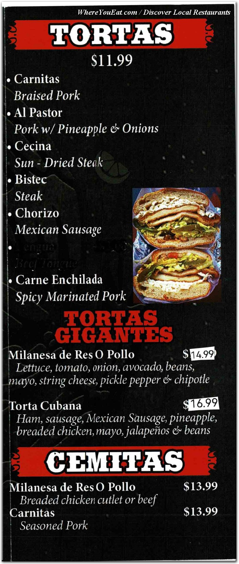 menu image