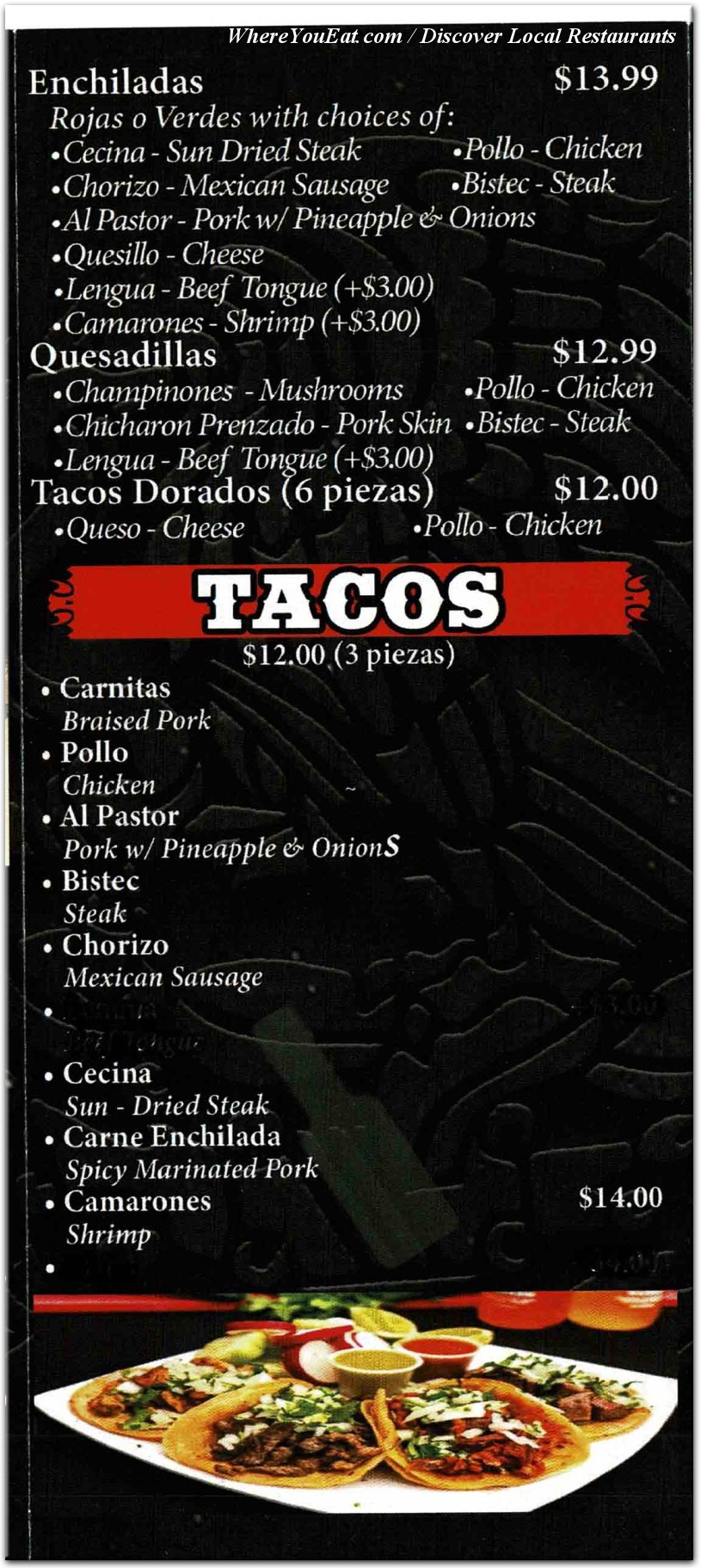 menu image