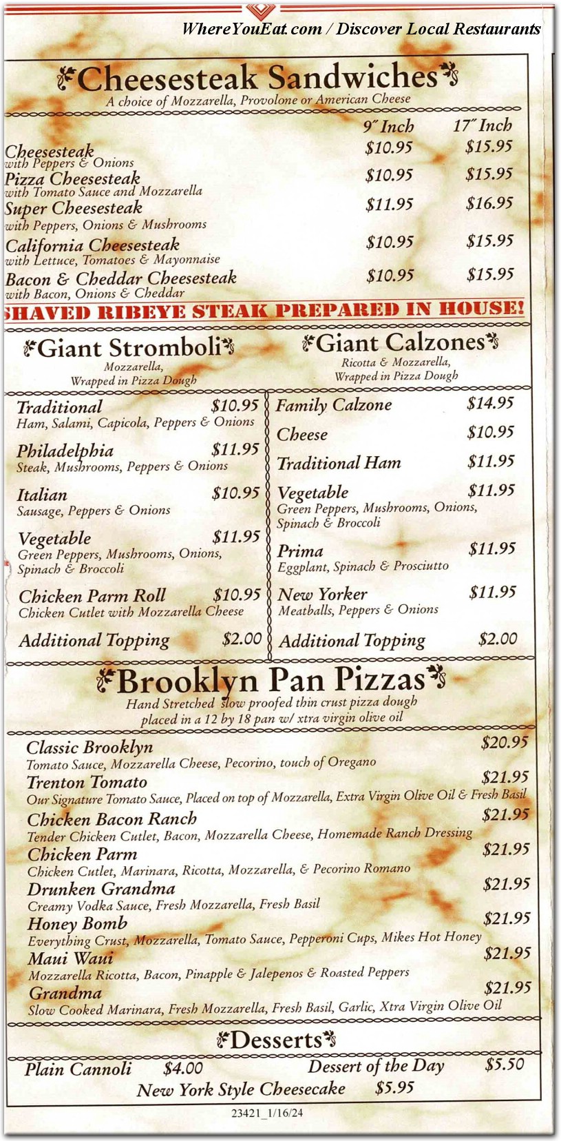 menu image