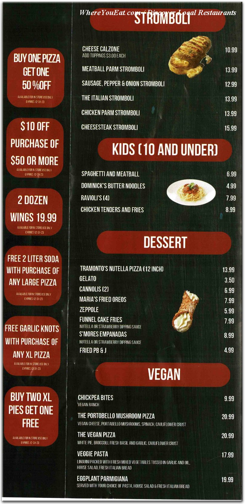 menu image