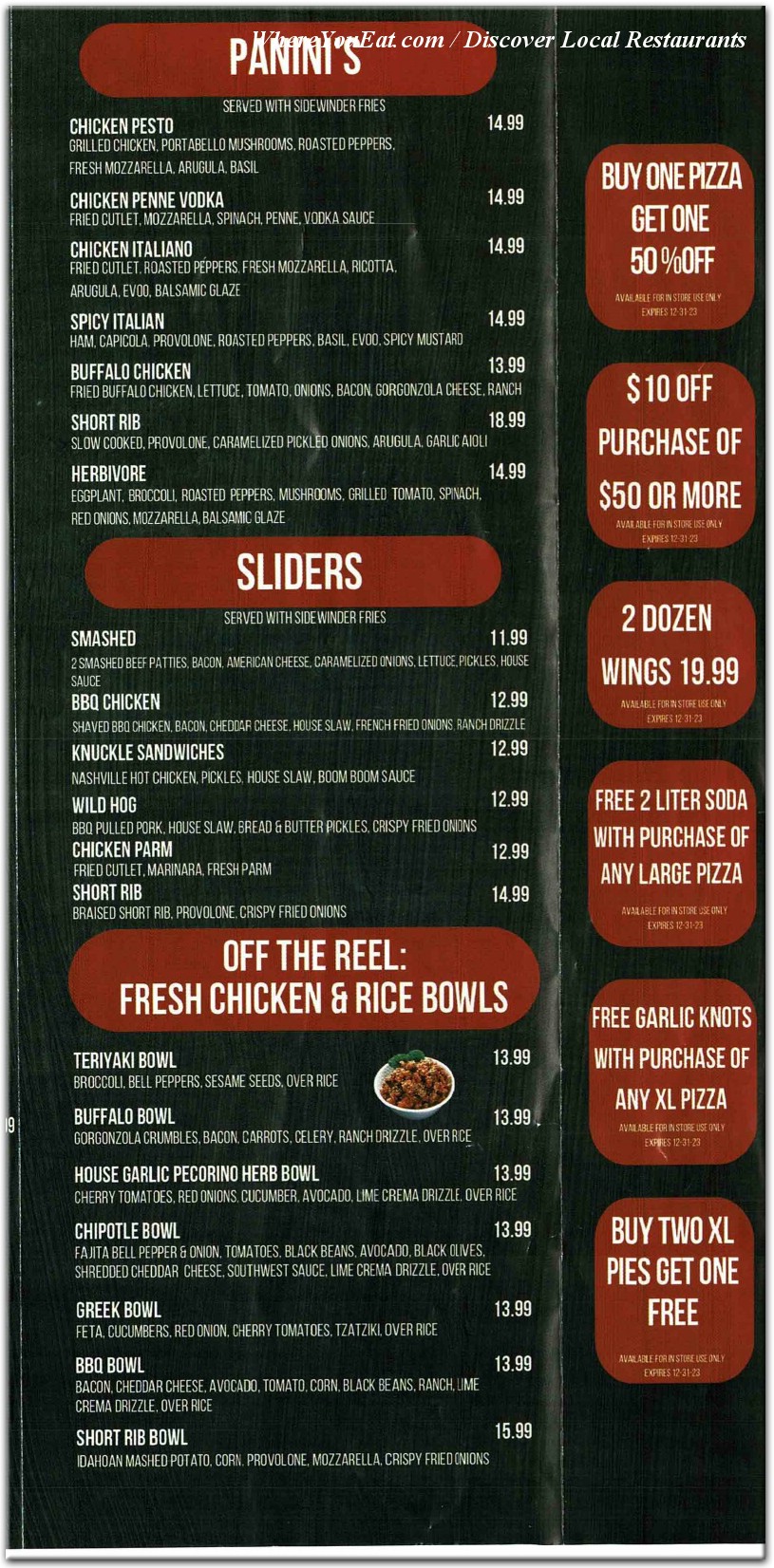 menu image