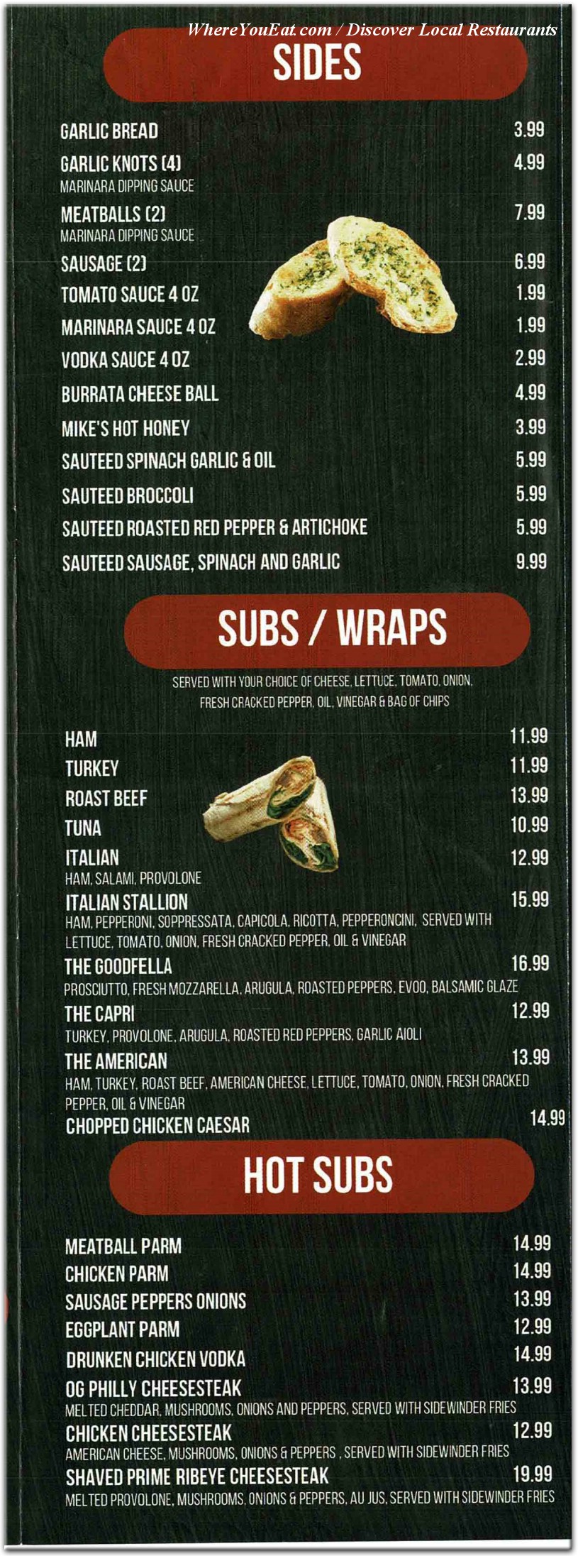 menu image