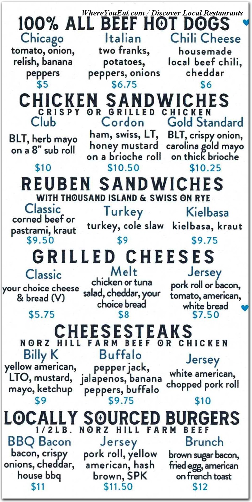 menu image