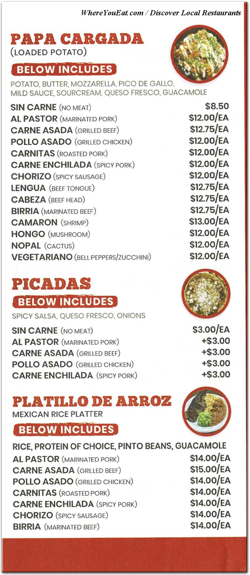 menu image