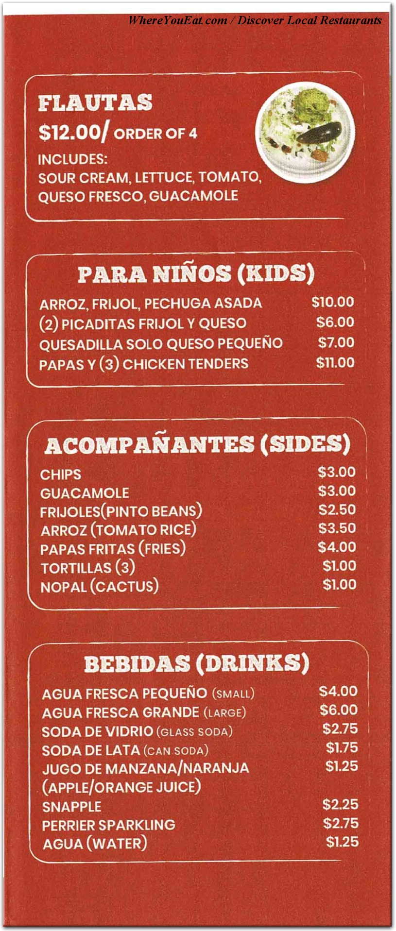 menu image