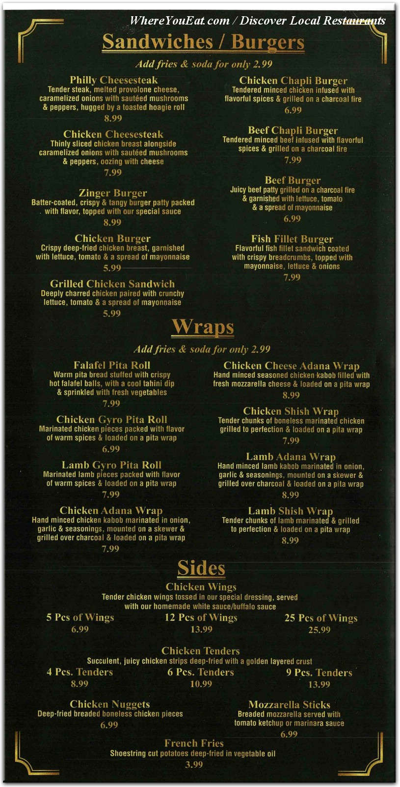 menu image