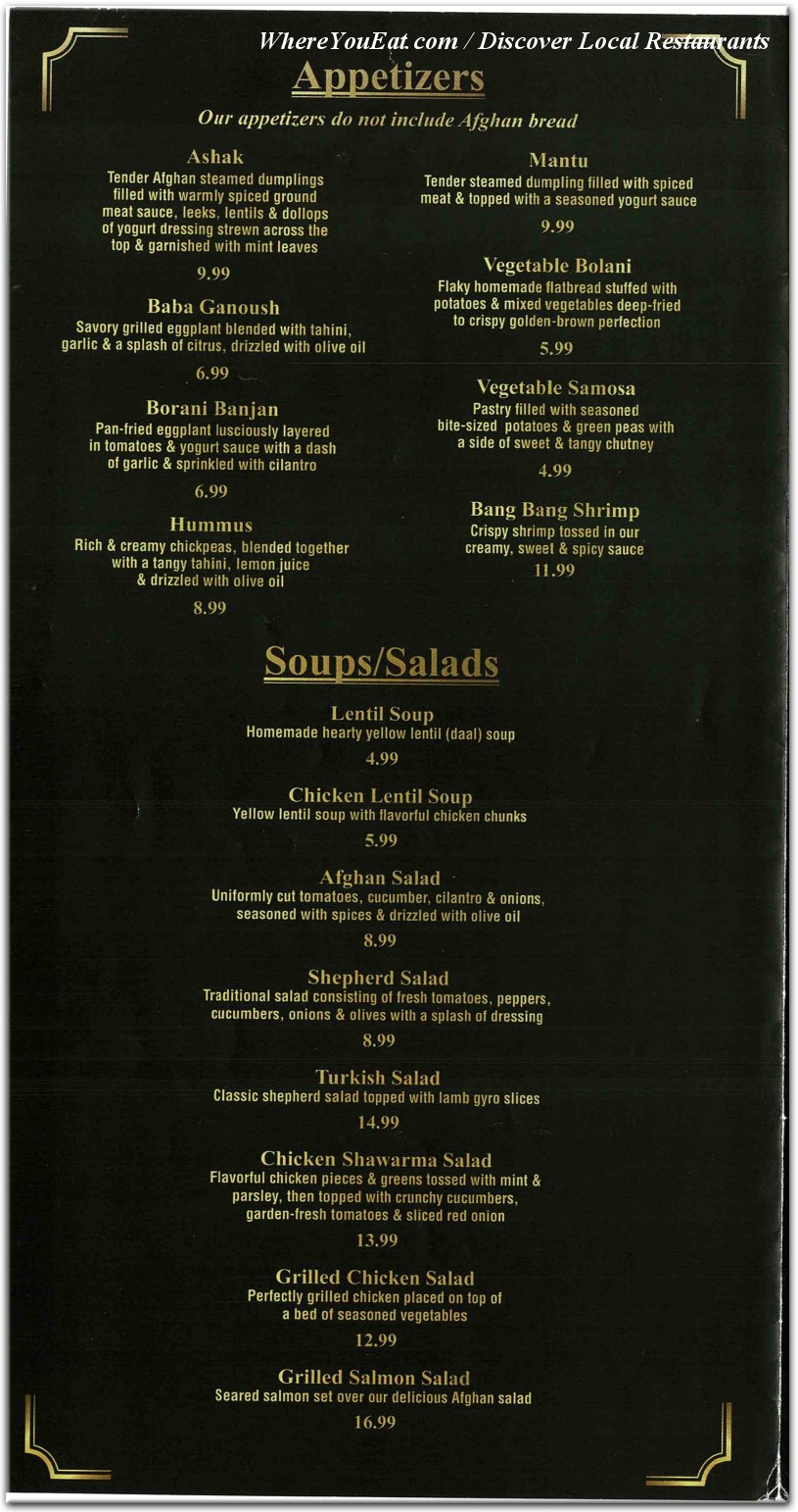 menu image