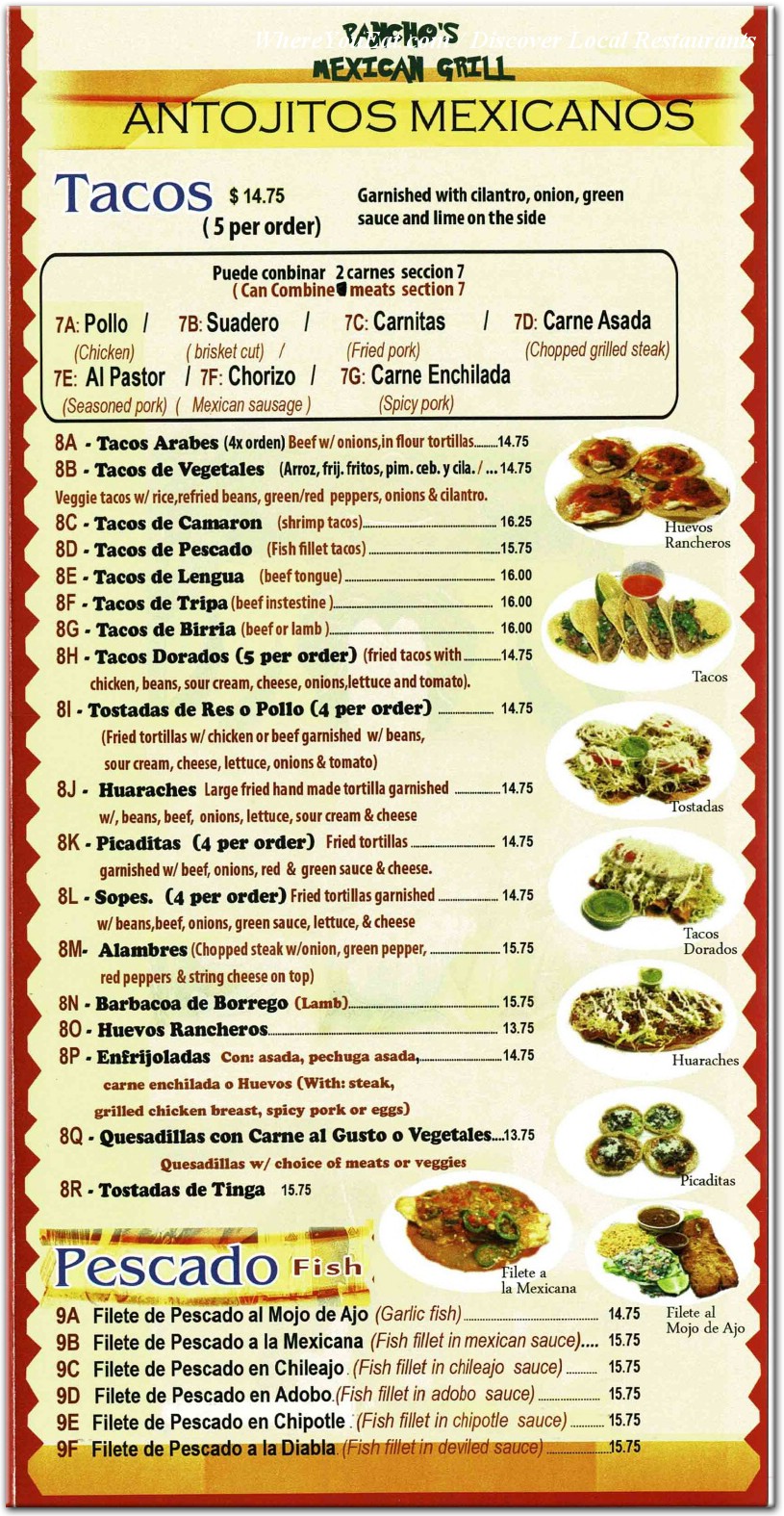 menu image