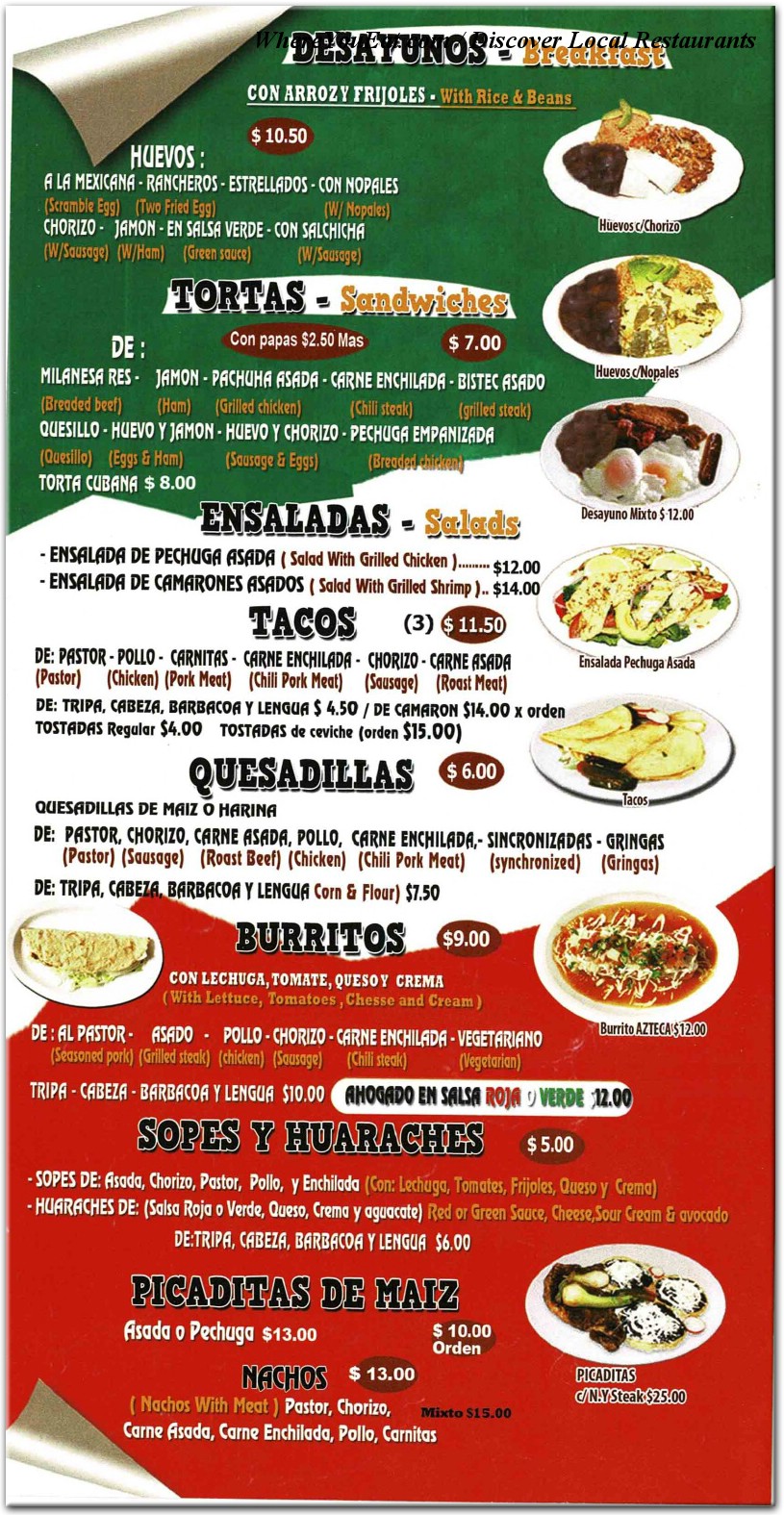 menu image