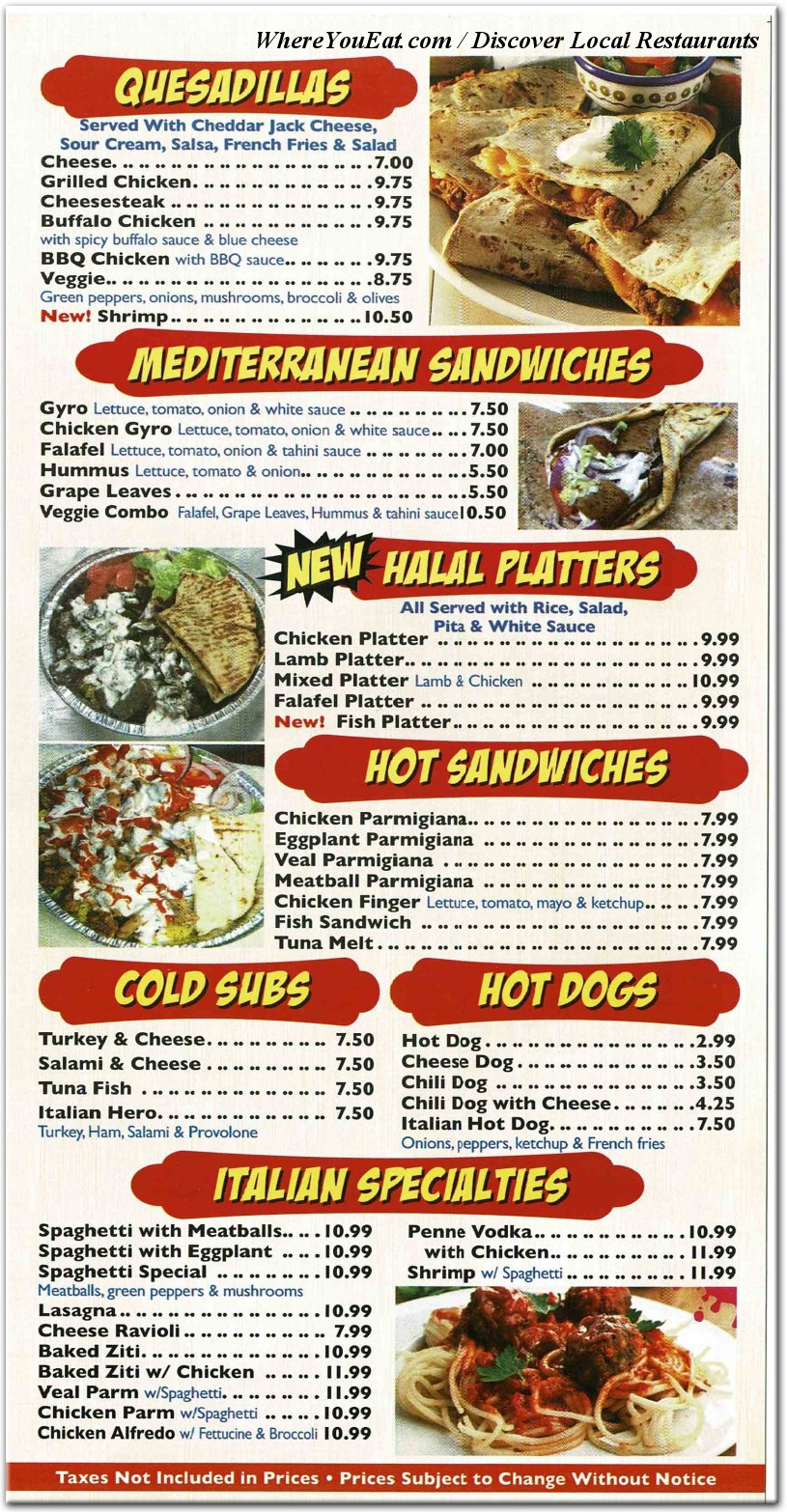 menu image