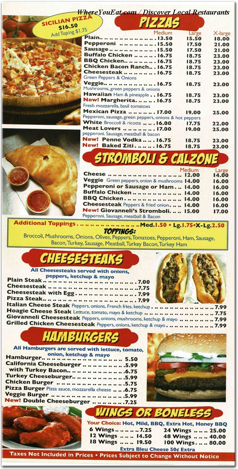 menu image