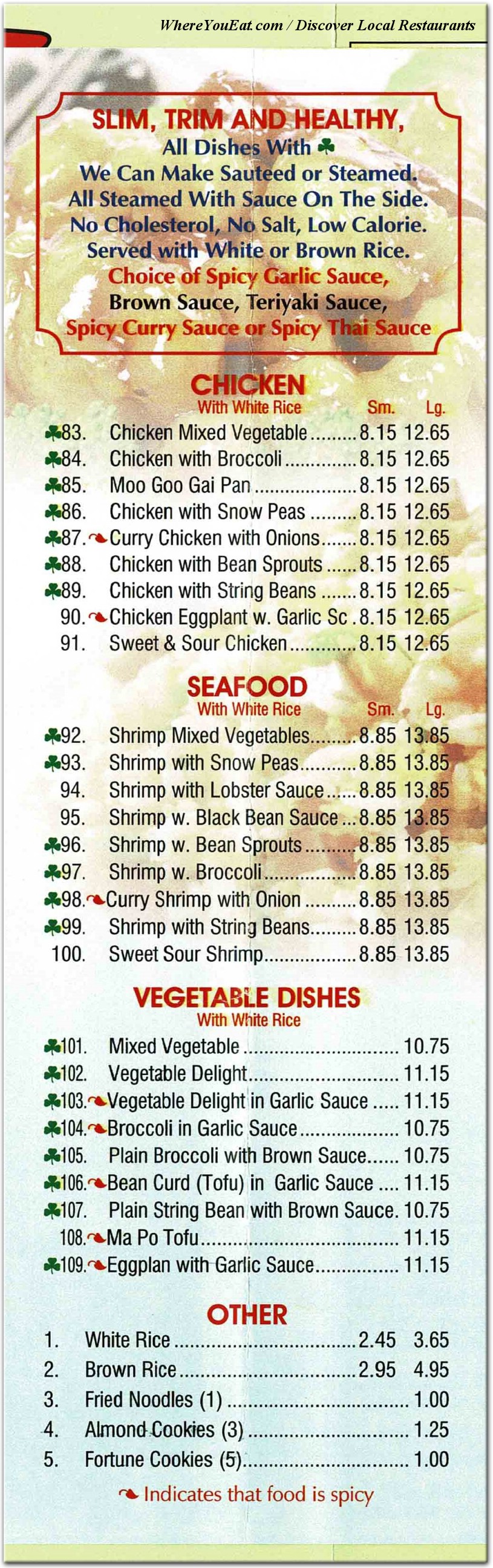 menu image