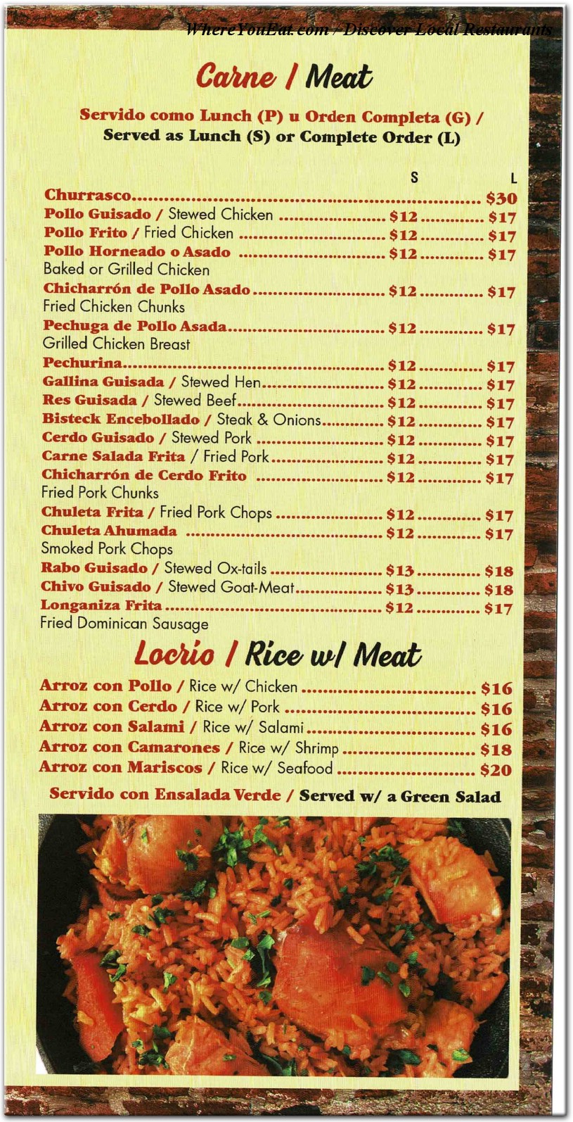 menu image