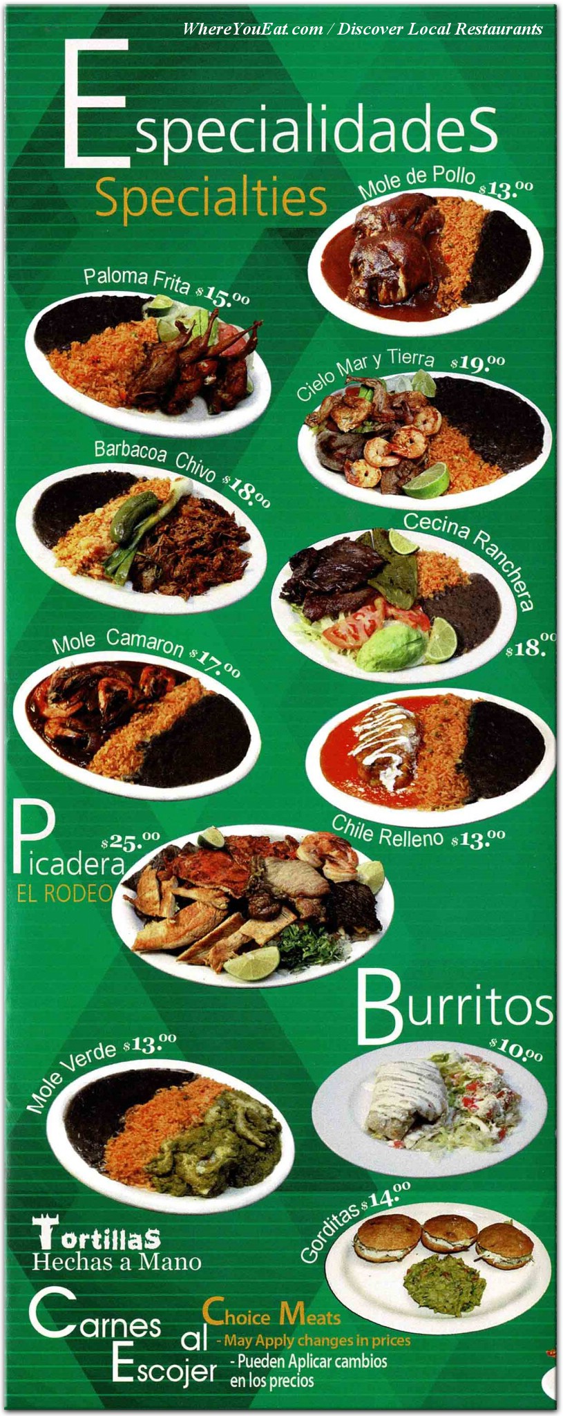 menu image