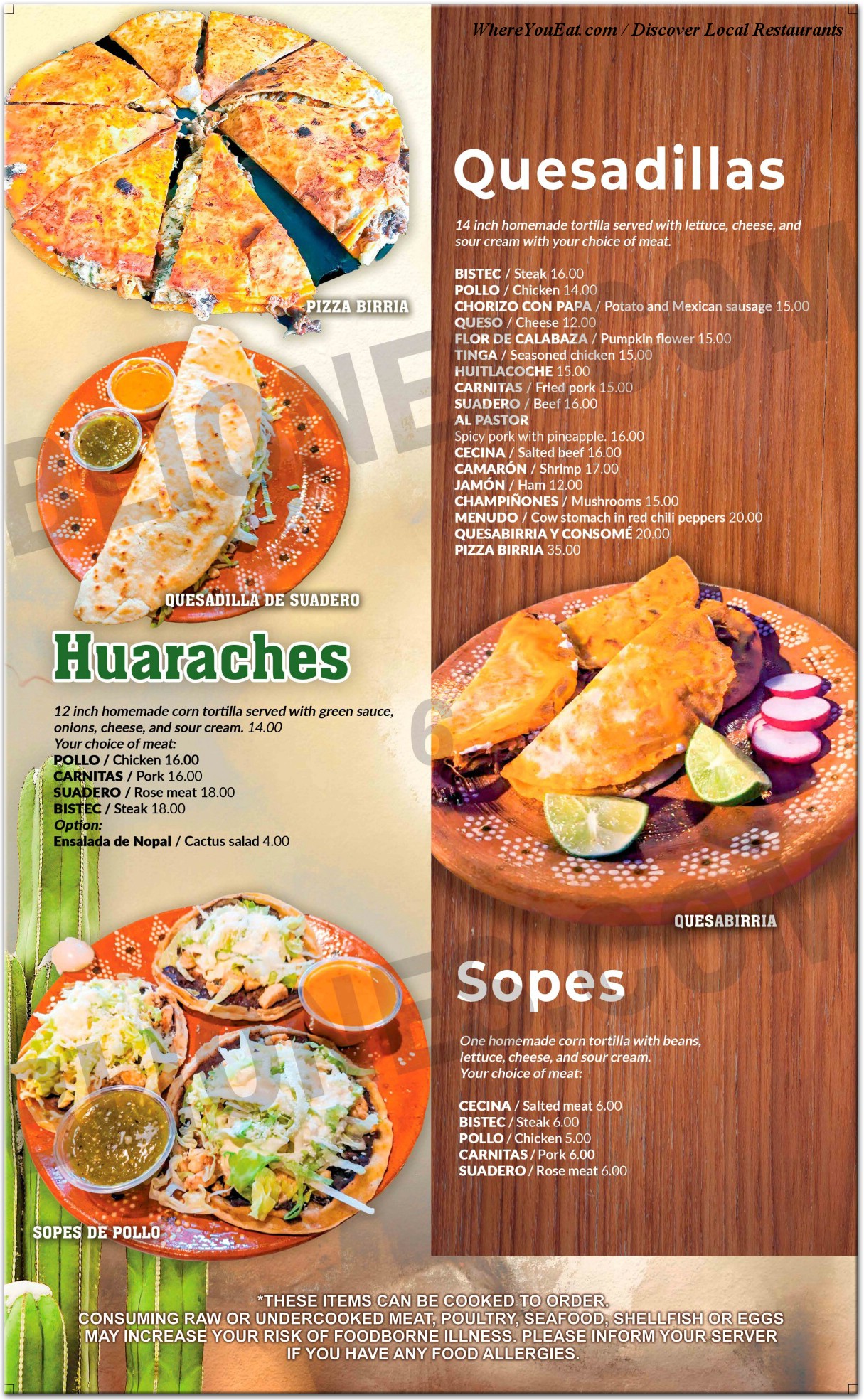 menu image