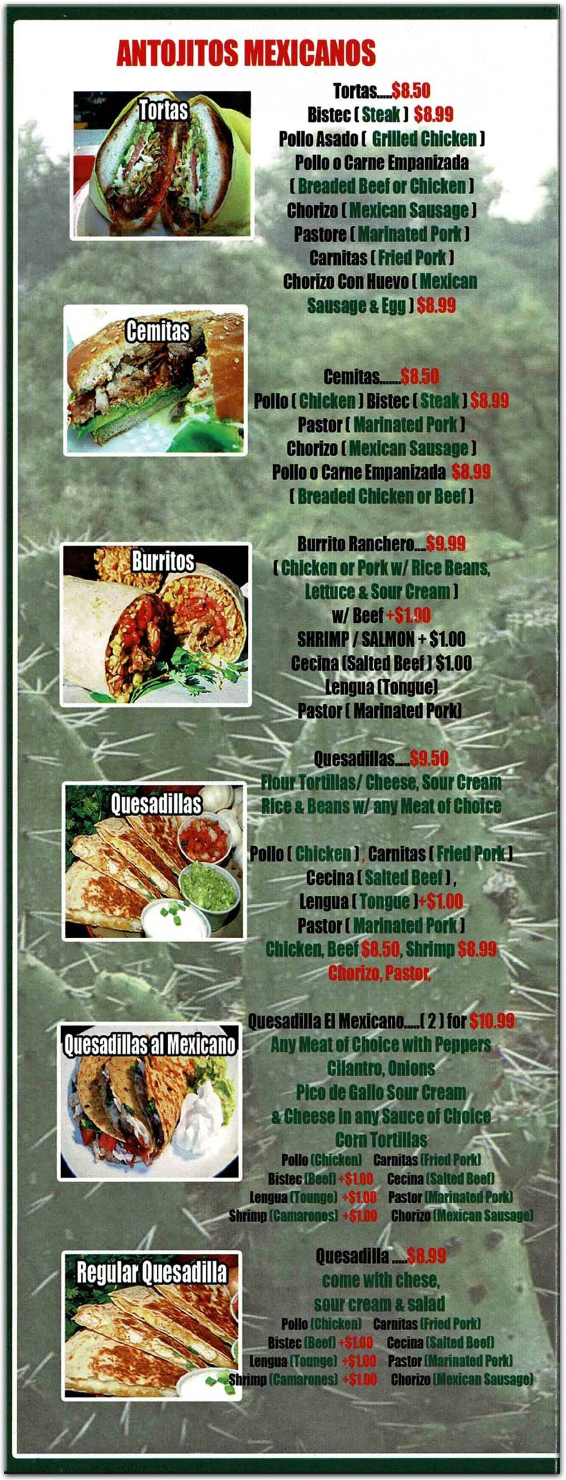 menu image