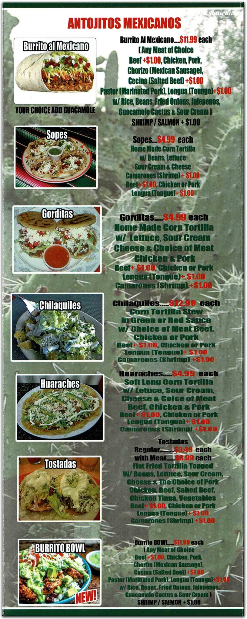 menu image