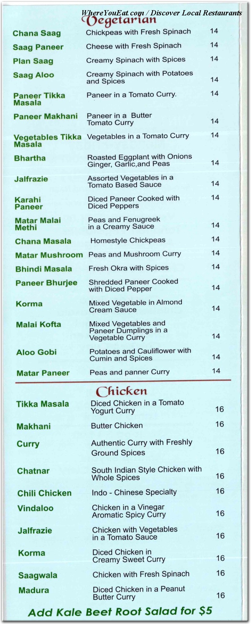 menu image