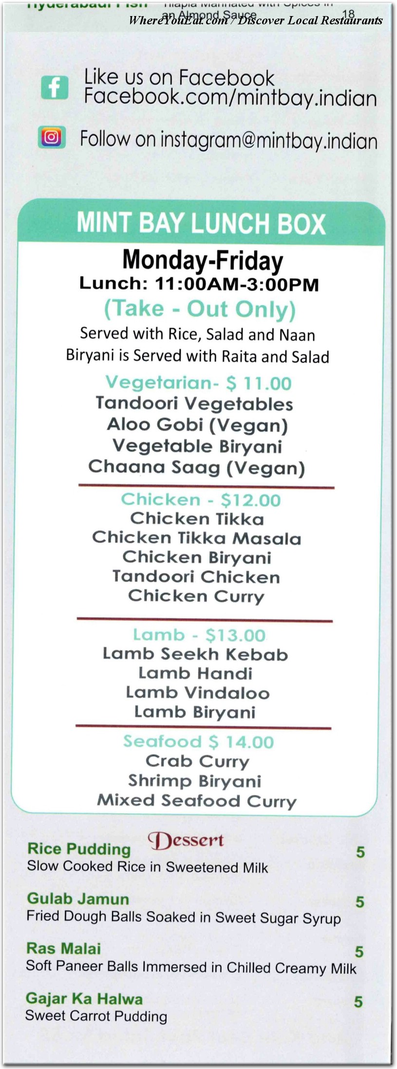 menu image