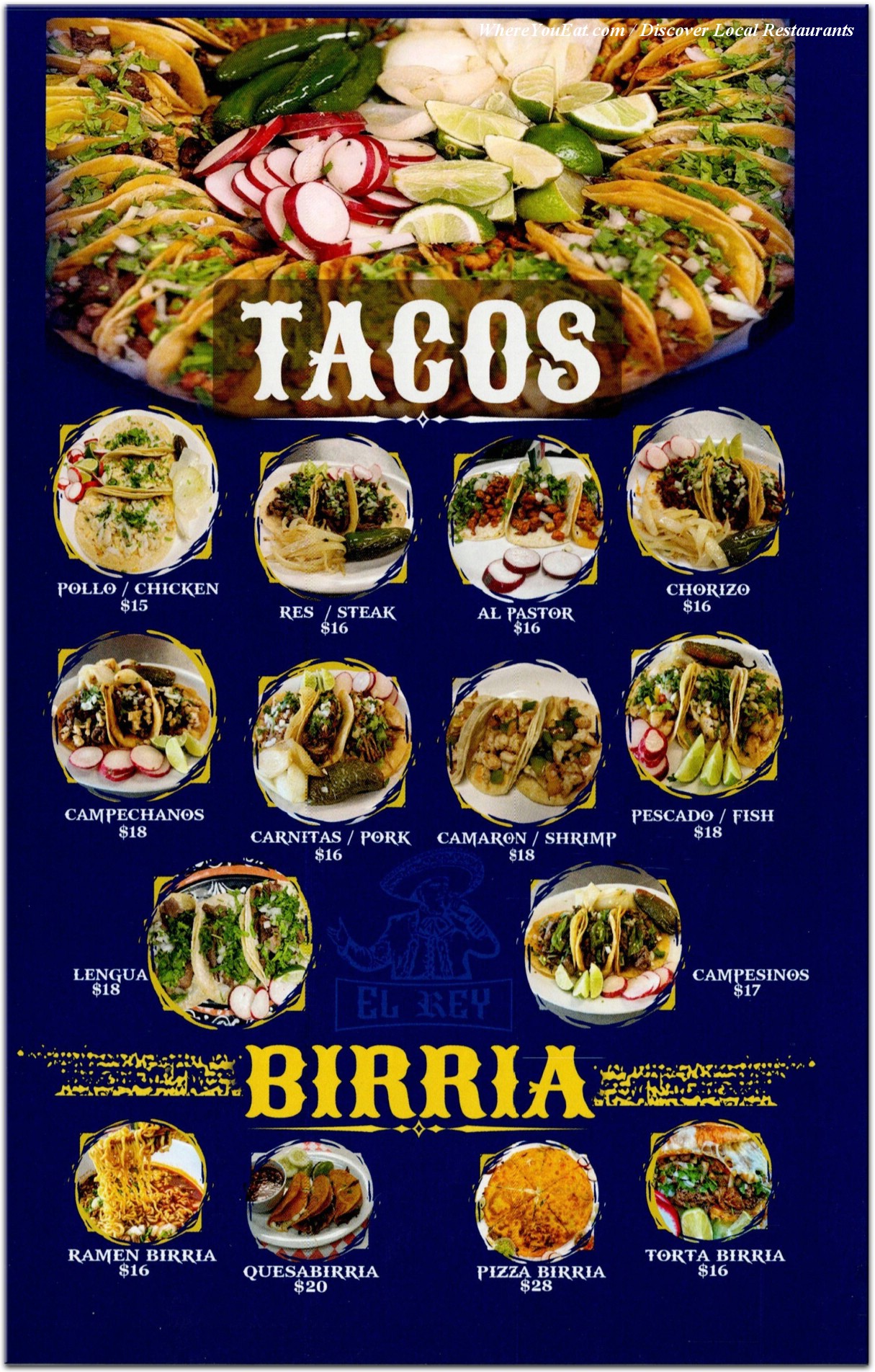 menu image