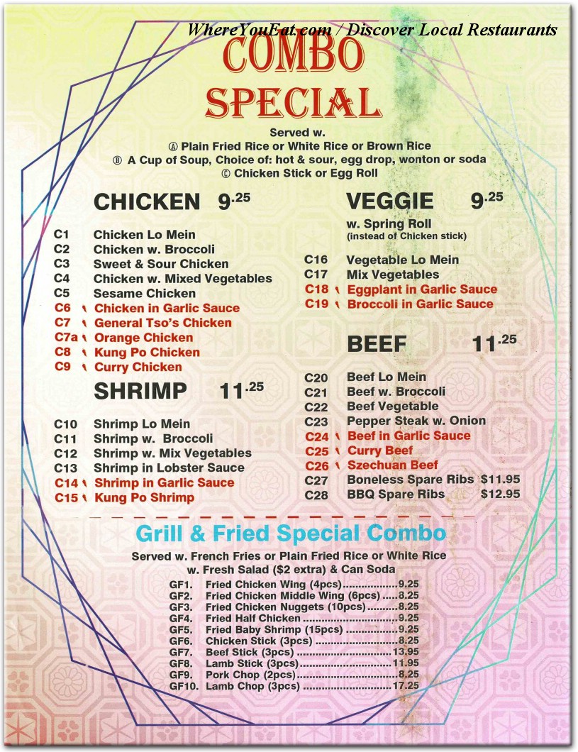 menu image