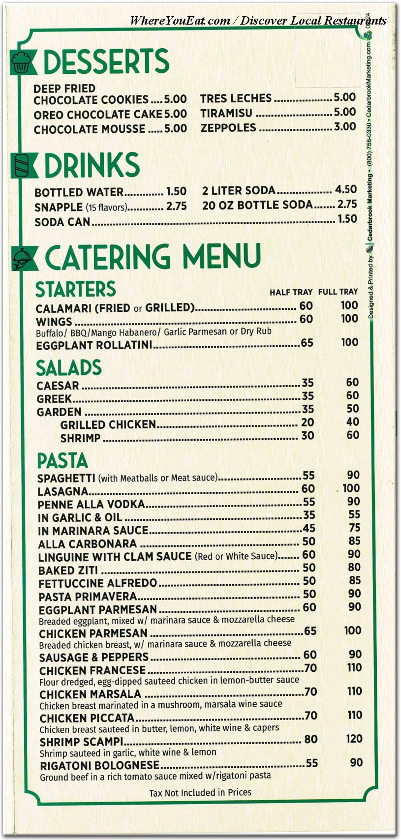 menu image