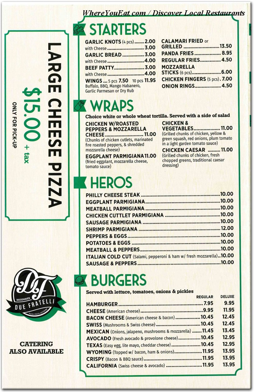 menu image