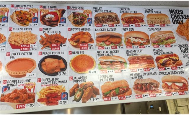 menu image