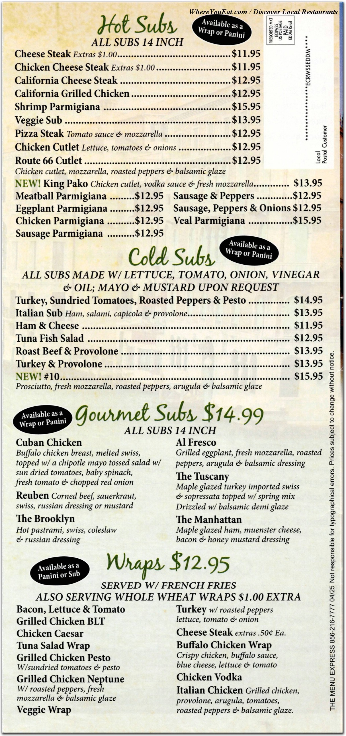 menu image