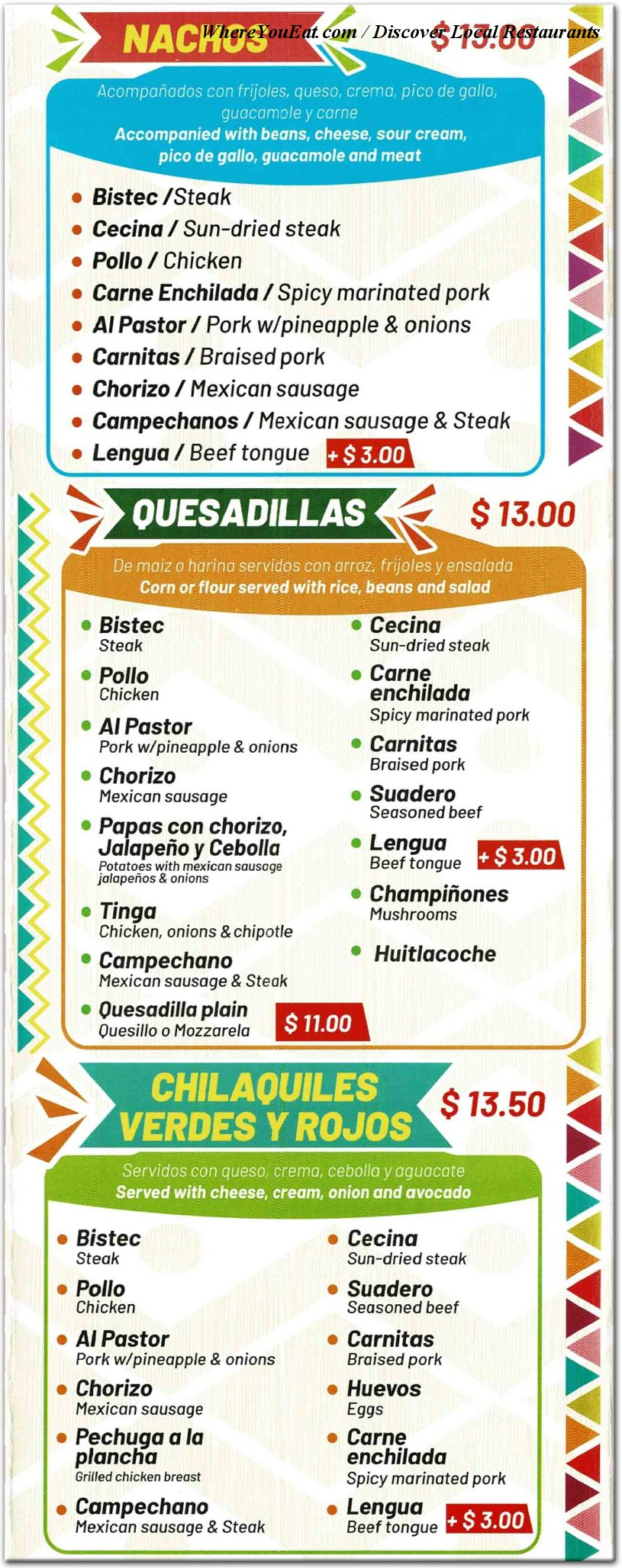 menu image