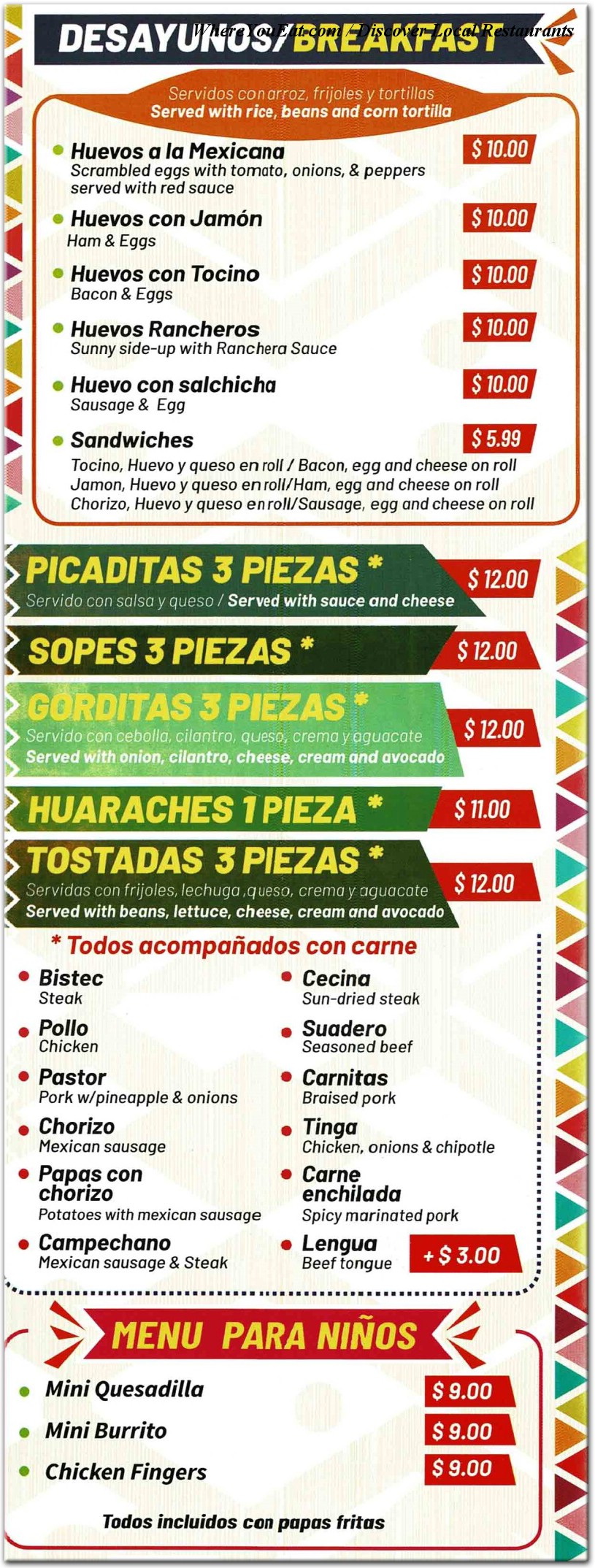 menu image