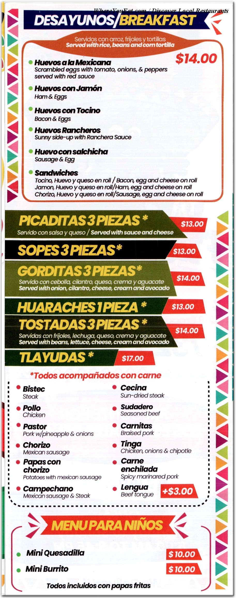 menu image