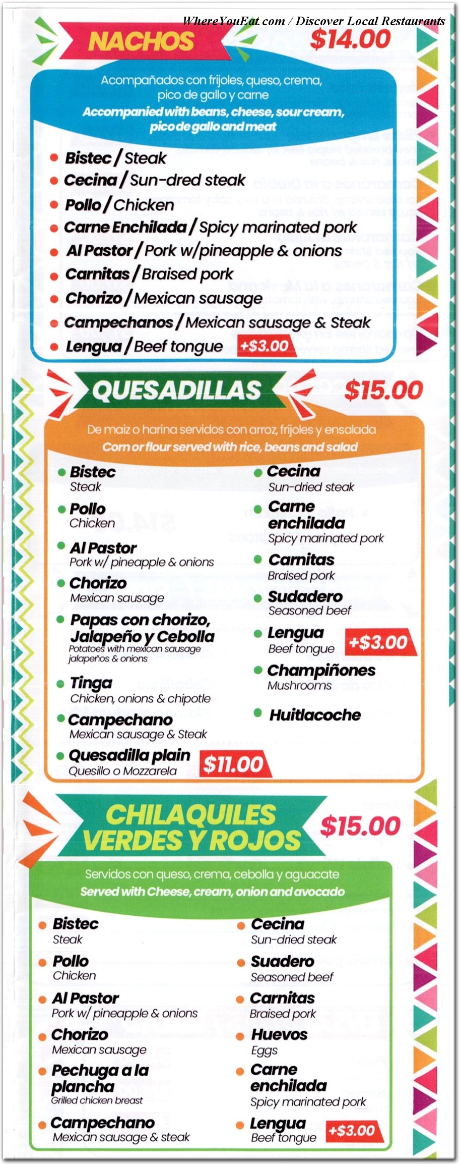 menu image