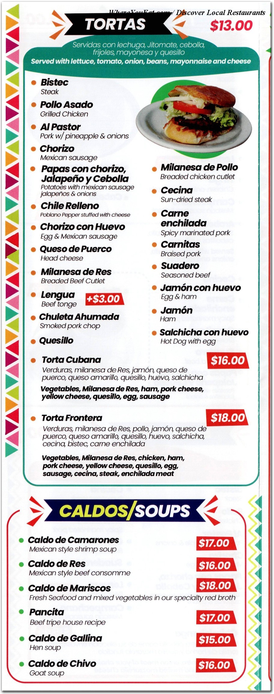 menu image