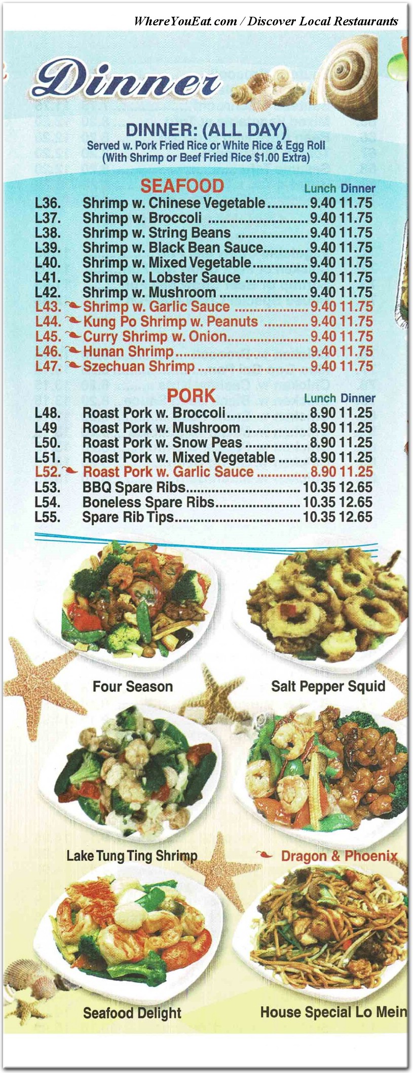 menu image