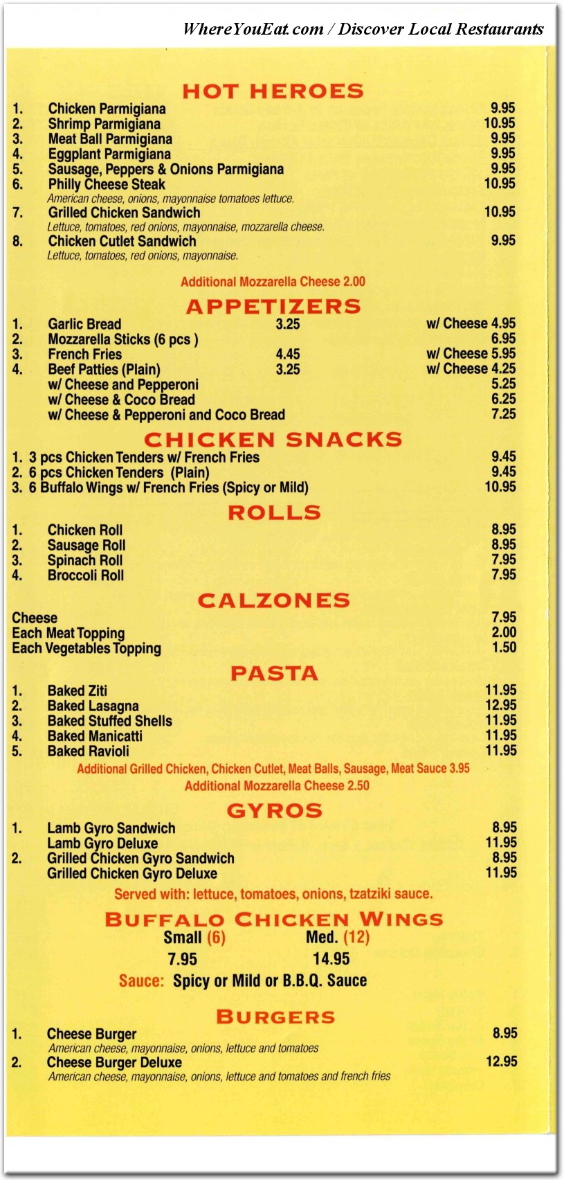 menu image
