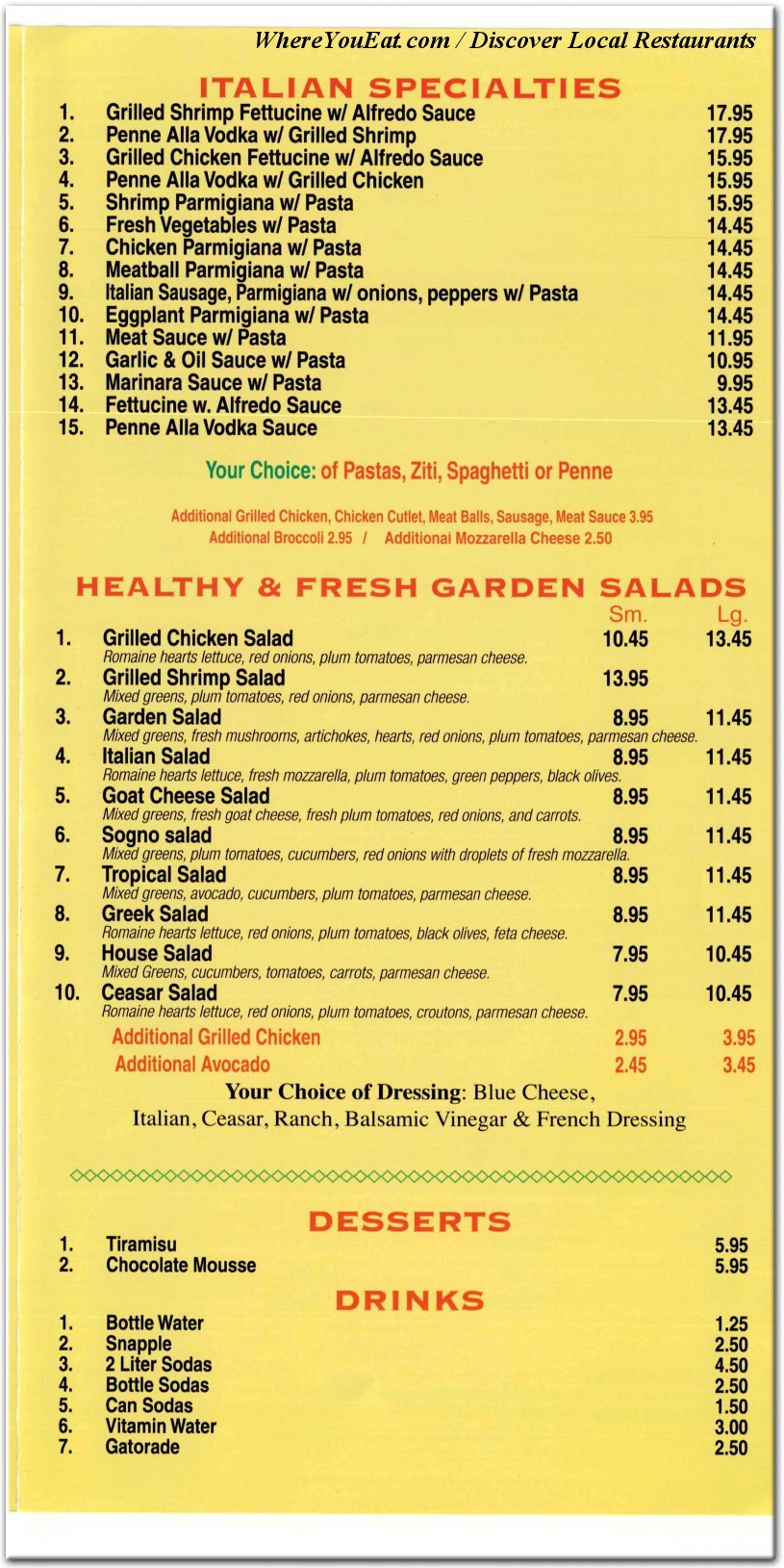 menu image