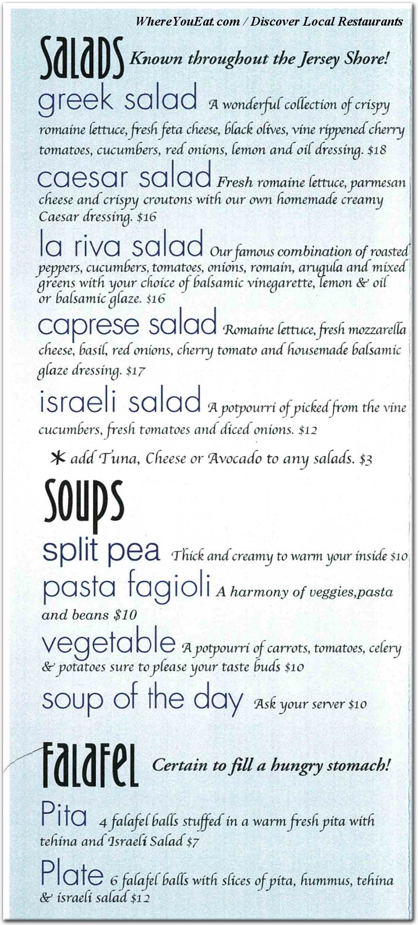 menu image