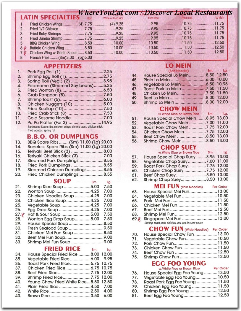 menu image