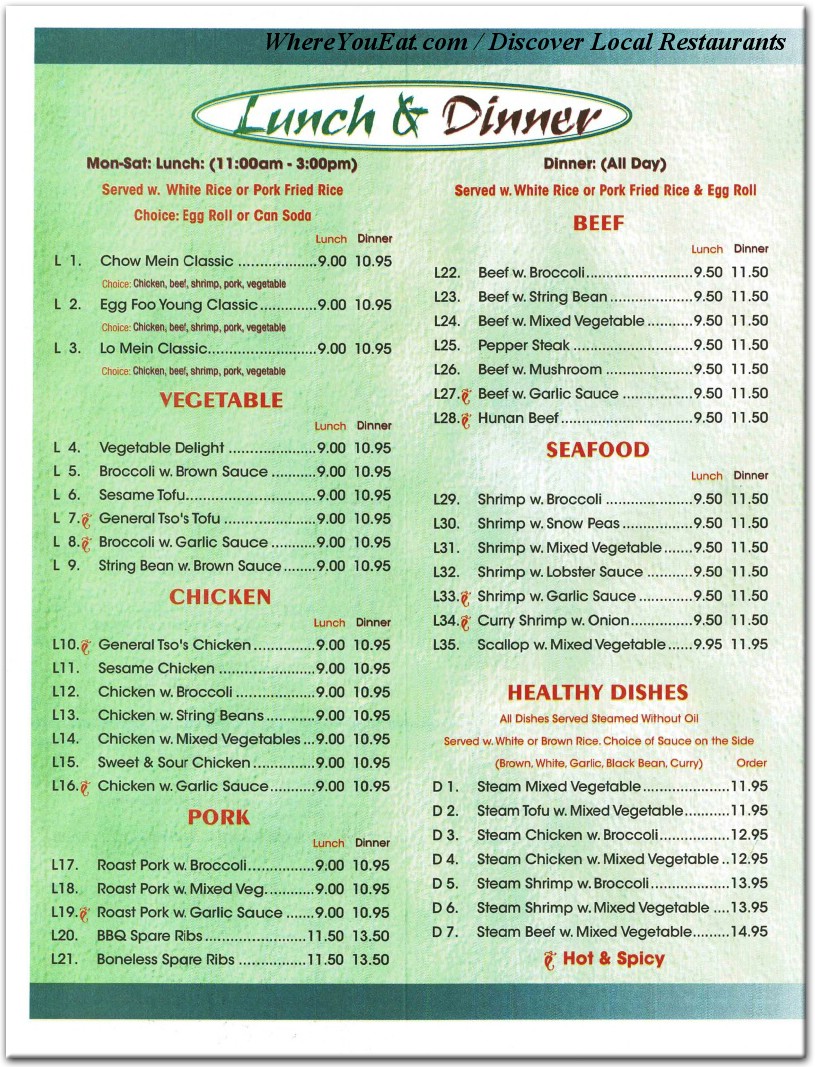 menu image