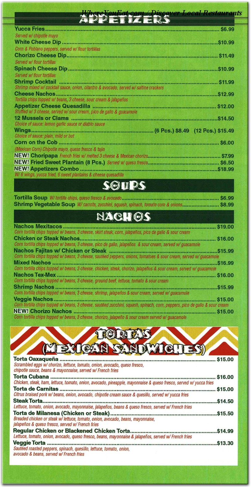 menu image