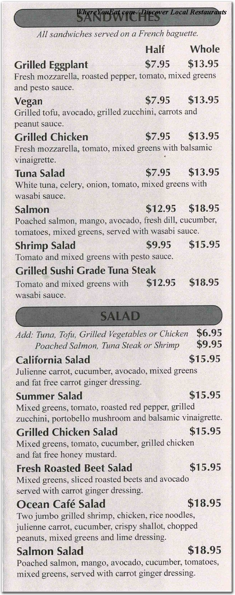 menu image