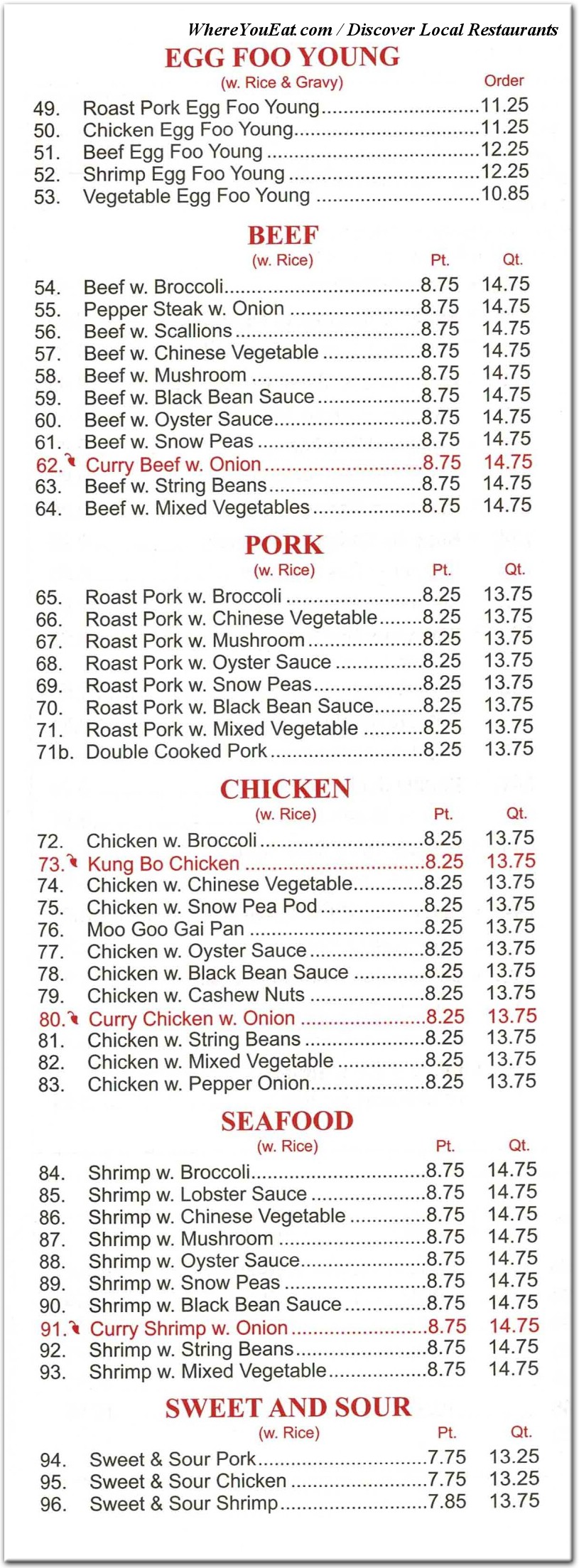 menu image