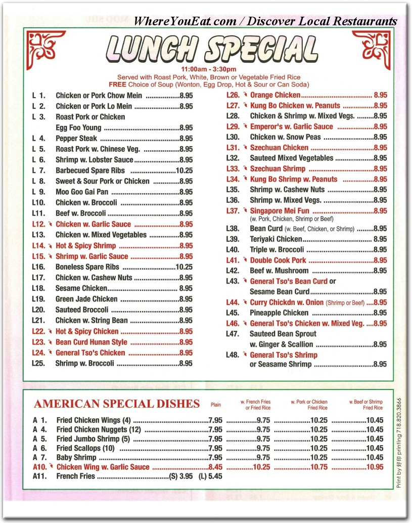 menu image