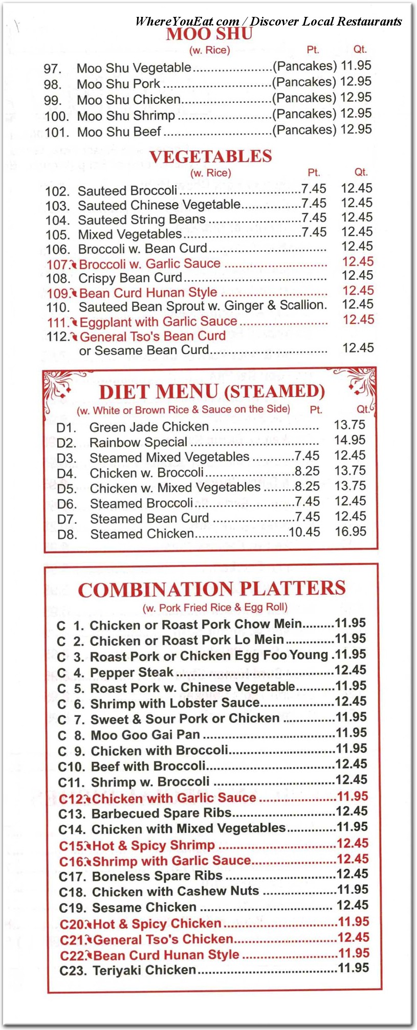 menu image