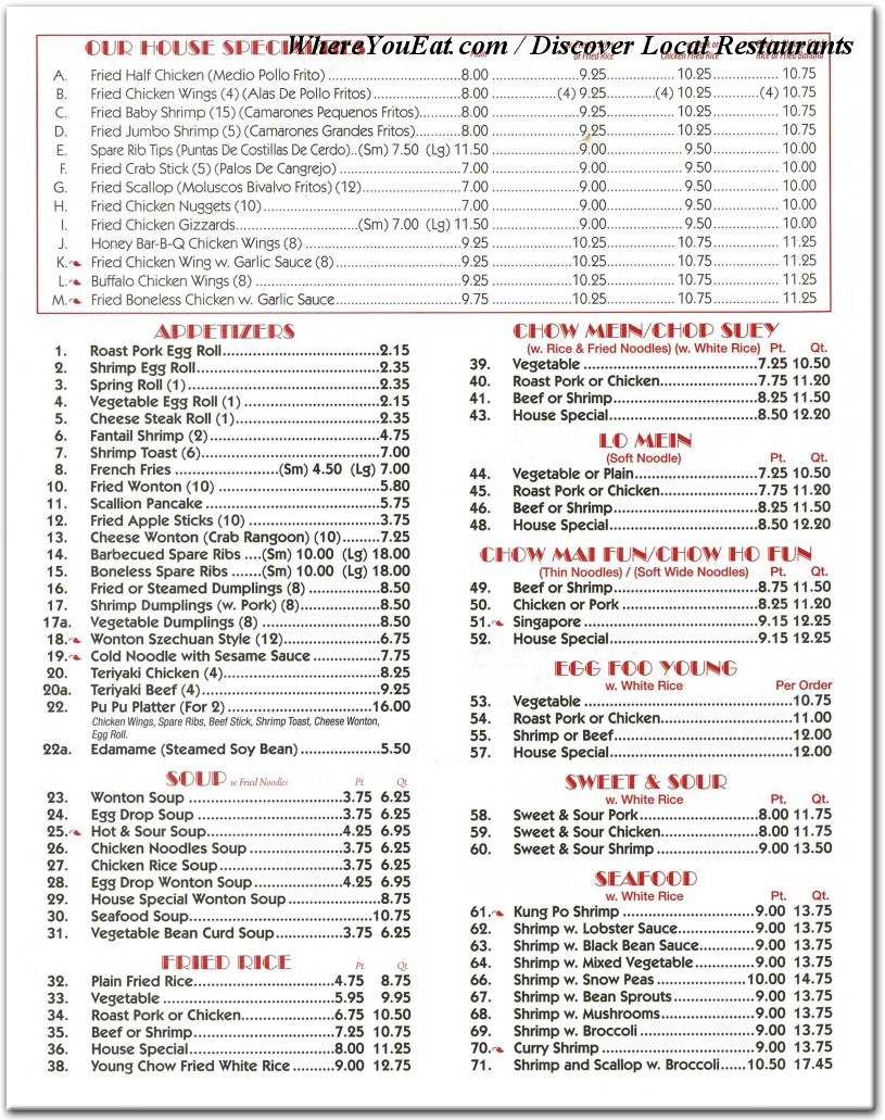 menu image