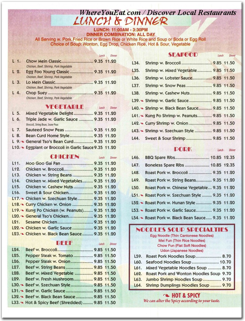 menu image